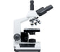 LW Scientific Revelation III DIN - 4 Objective Microscope Trinocular  Left Side Profile of Body  