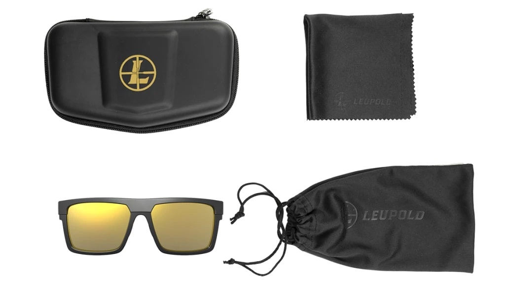 Leupold Becnara - Matte Black-Black, Orange Mirror Eyewear Included Accessories
