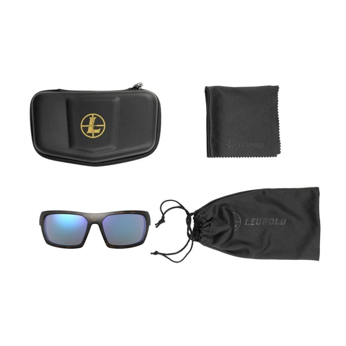 Leupold Packout - Matte Tortoise, Blue Mirror Eyewear Included Accessories
