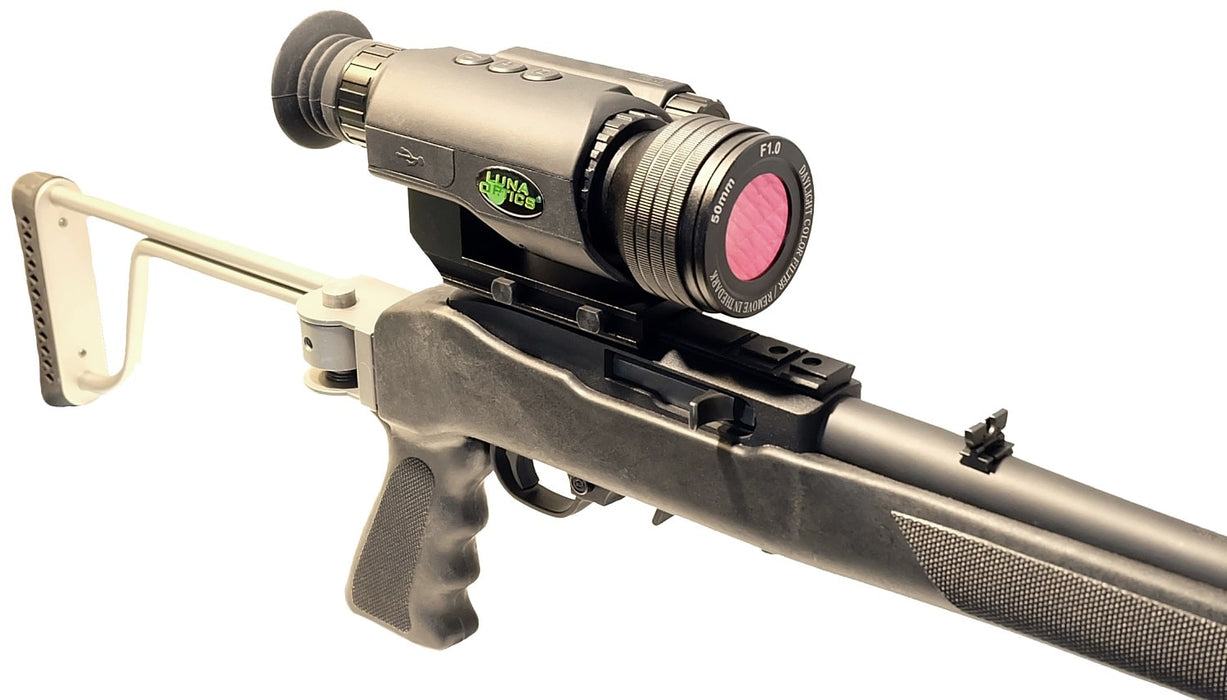 Luna Optics 6-36x50mm Gen-3 Digital Day / Night Vision Monocular Mounted to Riflescope Body