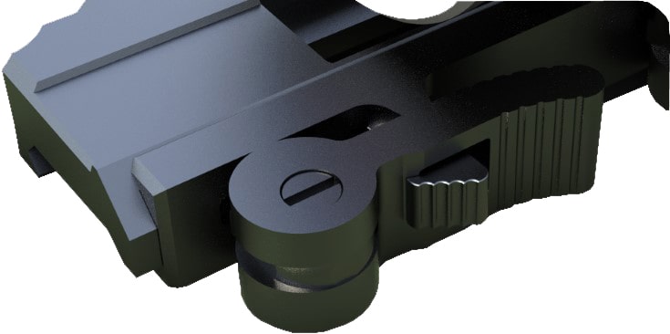 Luna Optics 6-36x50mm Gen 3 Digital Day-Night Riflescopes with 1500m Laser Rangefinder Quick Detach Mount Lever and Release Button 