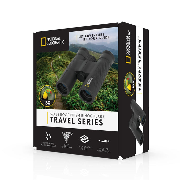 National Geographic 16x32mm Binoculars Box Front Side Profile