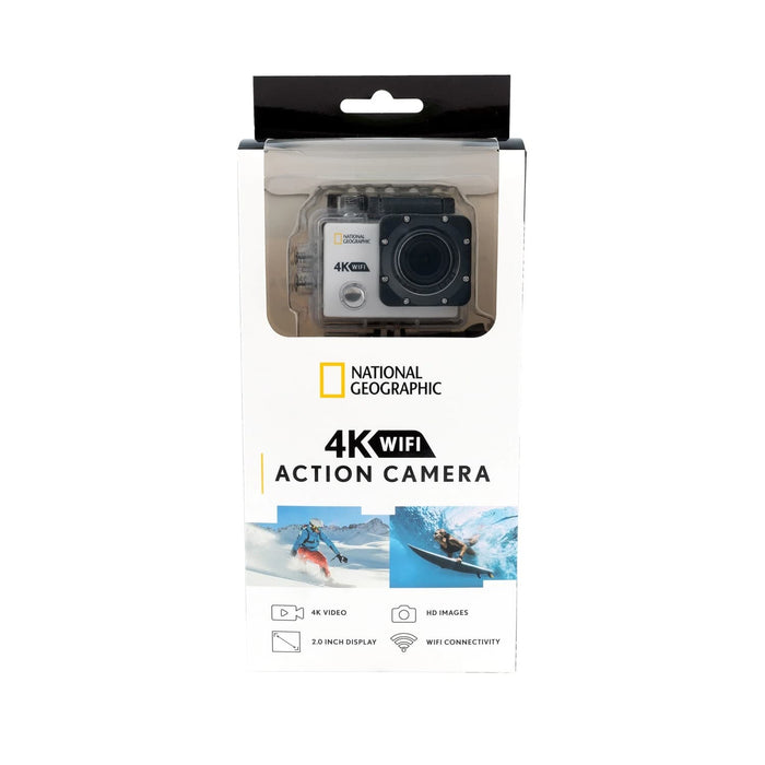 National Geographic 4K Action Camera with WiFi Front Packaging