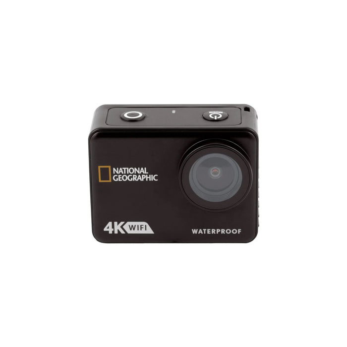 National Geographic 4K Waterproof Action Camera with WiFi Front Camera Lens