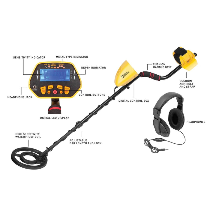 National Geographic Digital Metal Detector with Headphones Body Parts