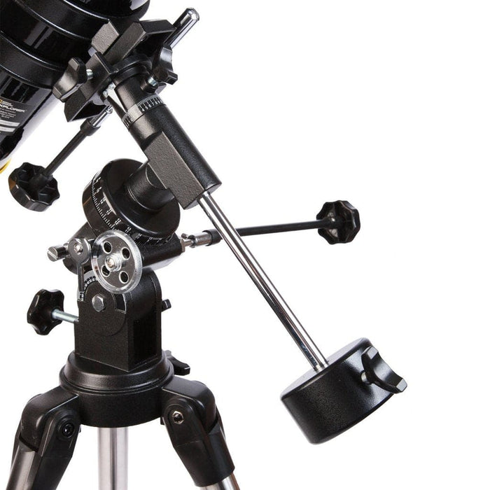 National Geographic NG114mm Newtonian Telescope with Equatorial Mount Rear Side