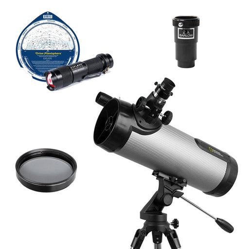 National Geographic NT114CF 114mm Reflector Telescope - Ultimate Bundle Package