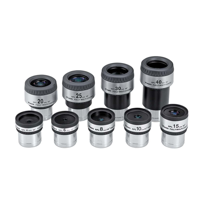 Set of Vixen NPL 50° Eyepieces Includes 15mm 1.25-Inch Plossl