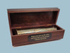 Stanley London Engravable 29-Inch Premium Antique Brass Spyglass Telescope Inside the Rosewood Storage Box