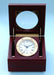 Stanley London Engravable Boxed Quartz Clock In Satin Finish Mahogany Case