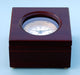 Stanley London Engravable Boxed Quartz Clock Satin Finish Mahogany Case Body Front Profile