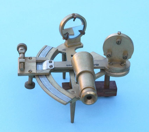 Stanley London Engravable Brass Sounding Sextant Body Eyepiece and Scale