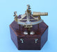 Stanley London Engravable Brass Sounding Sextant with Hardwood Case
