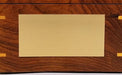 Stanley London Engravable Executive Nautical Brass Desk Compass Wooden Box Front Profile