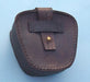 Stanley London Premium 3-Inch Antique Brass Sextant Leather Case