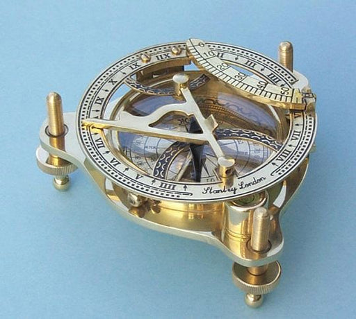 Stanley London Premium Polished Brass Sundial Compass Body