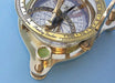 Stanley London Premium Polished Brass Sundial Compass Bubble Level