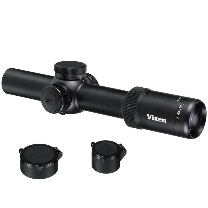 Vixen 1-8x28mm Riflescope - 28mm Tube and Caps