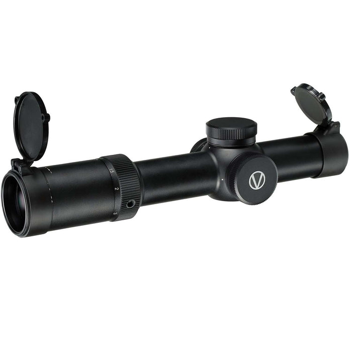 Vixen 1-8x28mm Riflescope - 28mm Tube Lens Caps