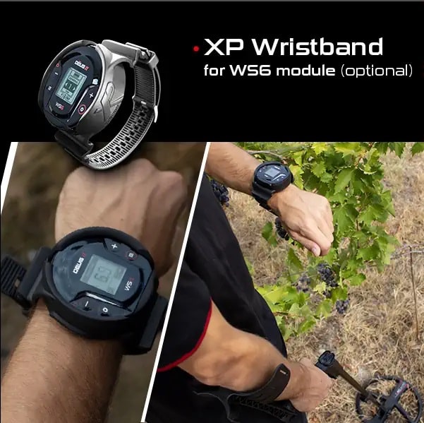 XP Deus II with 11-Inch Multi-Frequency Coil and WS6 Wireless Headphones XP Wristband Optional