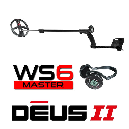 XP Deus II with 9-Inch Multi-Frequency Coil and WS6 Wireless Headphones