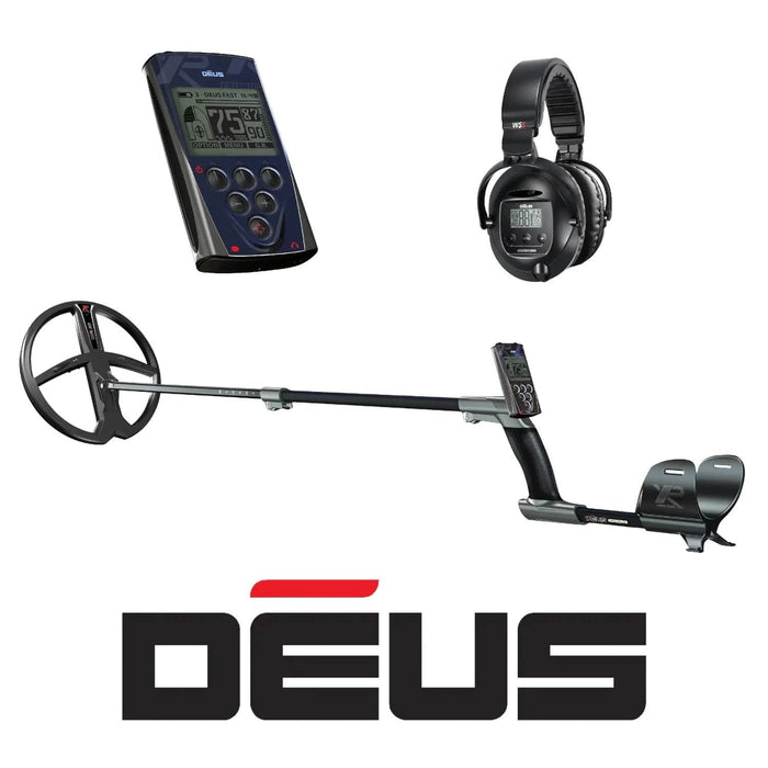 XP Deus with 11-Inch Coil, Full-Sized WS5 Wireless Headphones and Remote