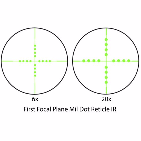 Barska 6-20x50 IR Tactical Scope w/ First Focal Plane Mill-Dot Reticle