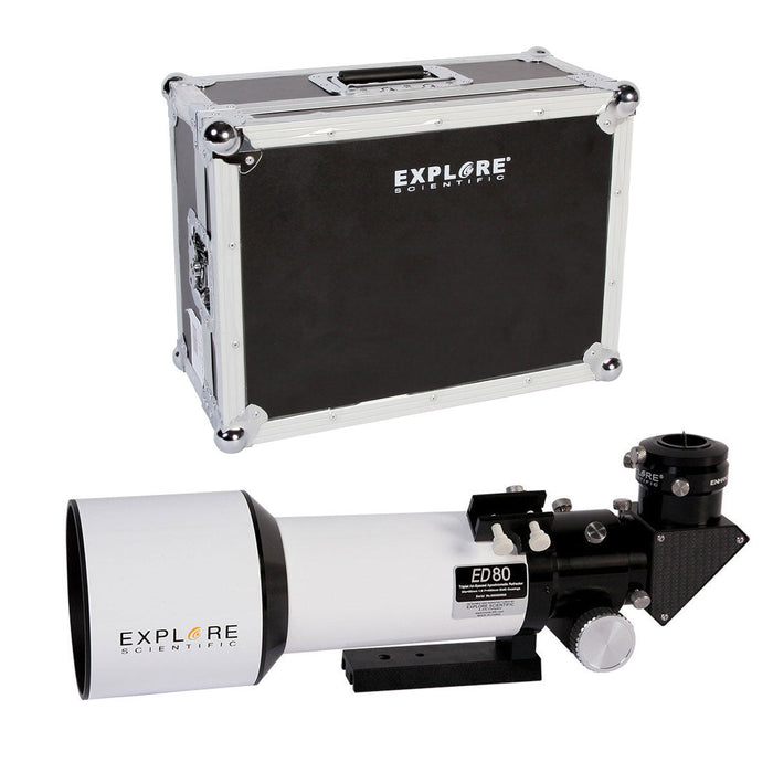 Explore Scientific ED80 Essential Series Air-Spaced Triplet Refractor with Case - Supernova Bundle [Limited Time Only]