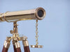 Hampton Nautical 30-Inch Floor Standing Harbor Master Brass Telescope Objective Lens and Cap