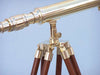 Hampton Nautical 30-Inch Floor Standing Harbor Master Brass Telescope Tripod Body Base with Knob