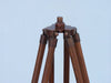 Hampton Nautical 50-Inch Floor Standing Antique Copper with Leather Griffith Astro Telescope Tripod Base