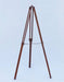 Hampton Nautical 50-Inch Floor Standing Antique Copper with Leather Griffith Astro Telescope Tripod with Extended Legs and Chain