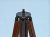 Hampton Nautical 60-Inch Admirals Floor Standing Oil Rubbed Bronze with Leather Telescope Tripod Base