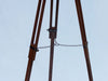 Hampton Nautical 60-Inch Admirals Floor Standing Oil Rubbed Bronze with Leather Telescope Tripod Leg Chain