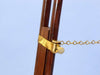Hampton Nautical 60-Inch Floor Standing Brass Harbor Master Telescope Tripod Leg and Chain