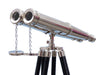 Hampton Nautical 62-Inch Floor Standing Admiral's Chrome Binoculars