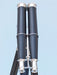 Hampton Nautical 62-Inch Floor Standing Admiral's Chrome and Leather Binoculars Body Top Profile