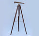 Hampton Nautical 62-Inch Floor Standing Admirals Antique Brass Binoculars Body Mounted on Tripod with Extended Legs