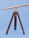 Hampton Nautical 62-Inch Floor Standing Brass Galileo Telescope on Tripod Concealed Legs