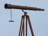 Hampton Nautical 62-Inch Floor Standing Bronzed Galileo Telescope Objective Lens and Cap