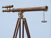 Hampton Nautical 64-Inch Floor Standing Antique Brass Griffith Astro Telescope Body on Tripod