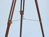 Hampton Nautical 64-Inch Floor Standing Antique Brass Griffith Astro Telescope Tripod Leg Chain