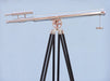 Hampton Nautical 64-Inch Floor Standing Chrome Griffith Astro Telescope Body Side Profile Right