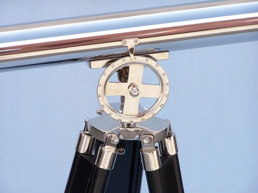Hampton Nautical 64-Inch Floor Standing Chrome Griffith Astro Telescope Dial