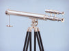 Hampton Nautical 64-Inch Floor Standing Chrome Griffith Astro Telescope Rear Body Profile