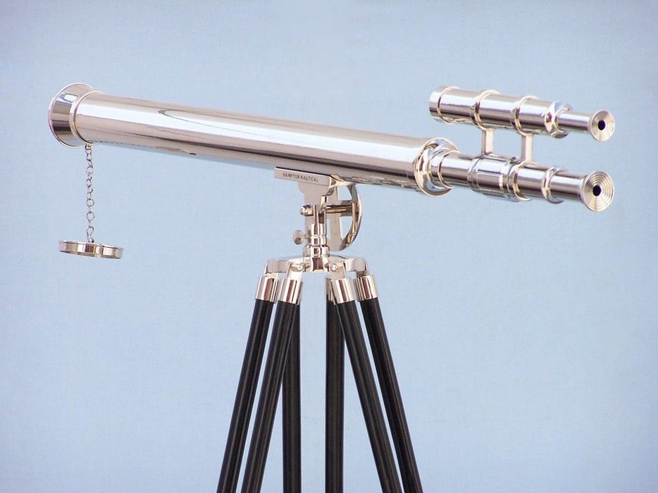 Hampton Nautical 64-Inch Floor Standing Chrome Griffith Astro Telescope Rear Body Profile