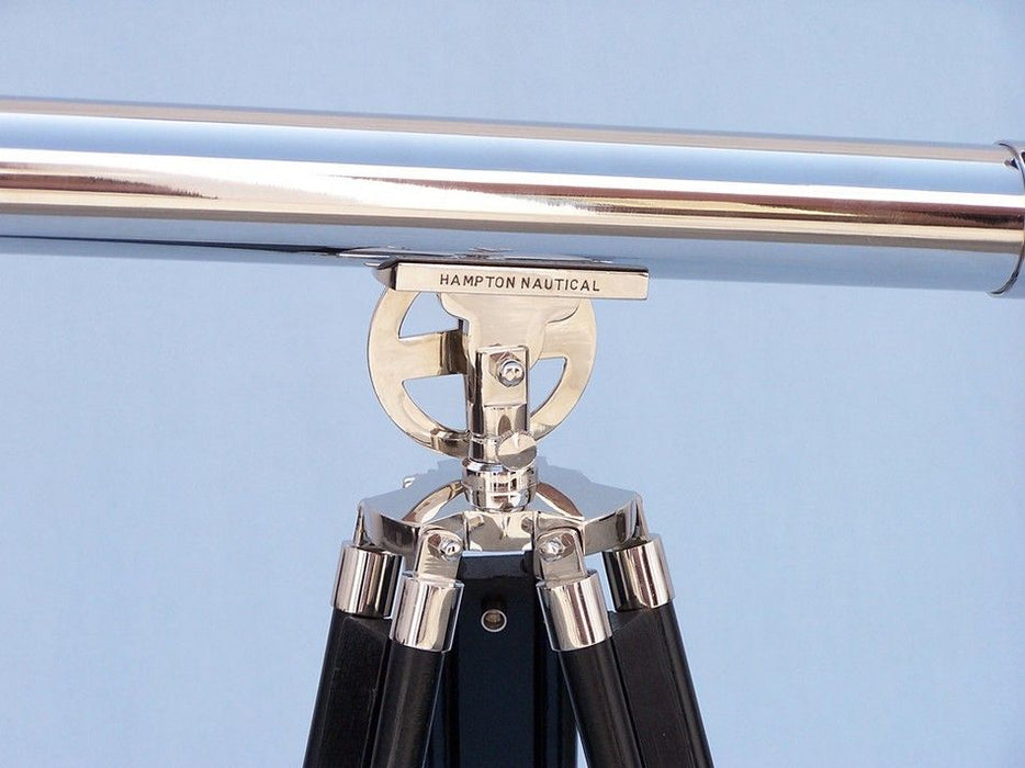 Hampton Nautical 64-Inch Floor Standing Chrome Griffith Astro Telescope Tripod Body with Engraved Name