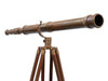 Hampton Nautical 65-Inch Floor Standing Antique Brass Galileo Telescope