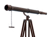 Hampton Nautical 65-Inch Floor Standing Antique Copper Galileo Telescope