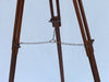 Hampton Nautical 65-Inch Floor Standing Antique Copper with Leather Griffith Astro Telescope Tripod Leg Chain